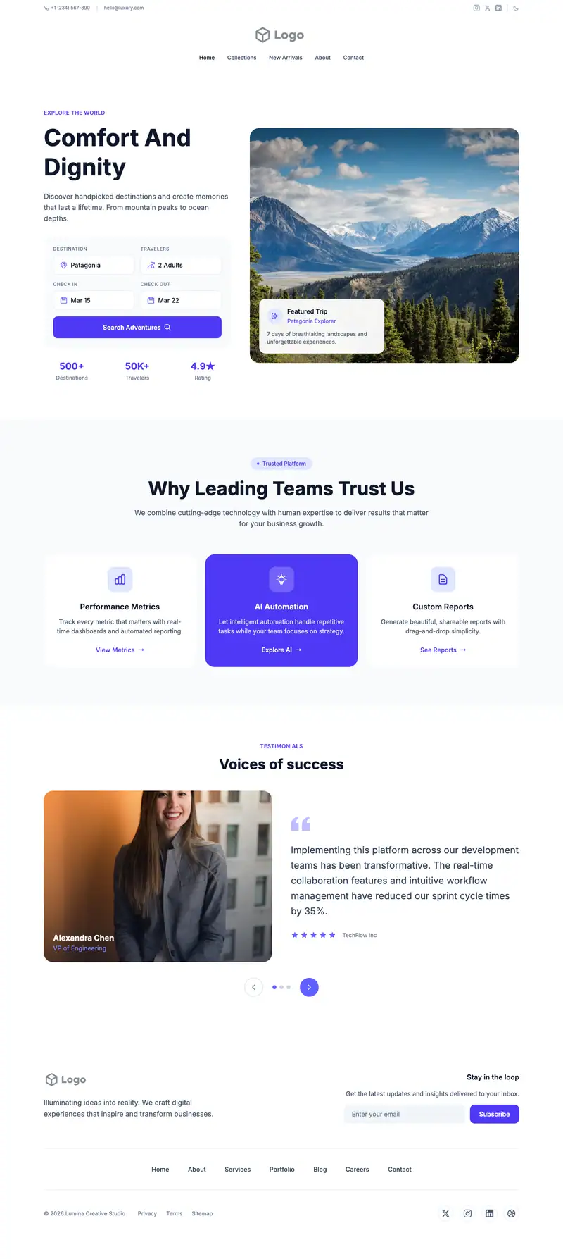 Palliative Care website template preview