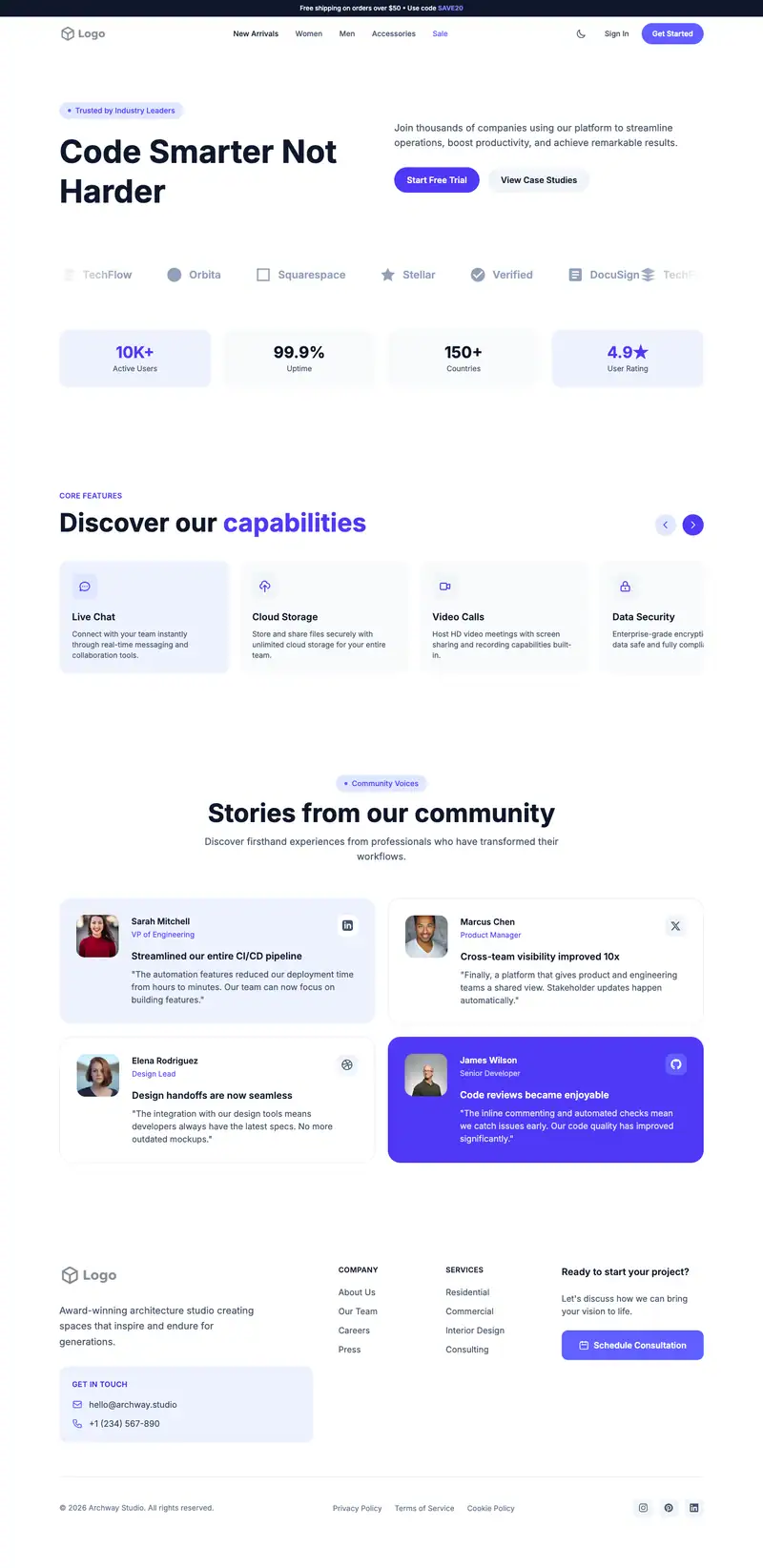 Code Editor Ide website template preview