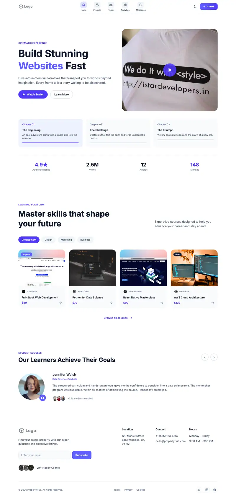 Website Builder website template preview